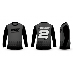 CAMISETA MOTOCROSS STAR NEGRO/GRIS