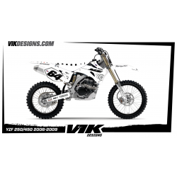 Yamaha Yzf 450 2006-2009 white