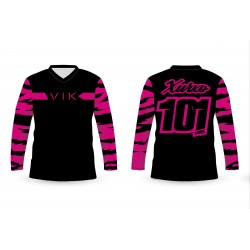 camiseta moto cebra rosa